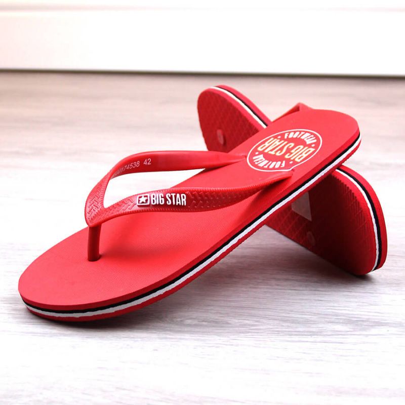 Big Star M JJ174538 red flip-flops