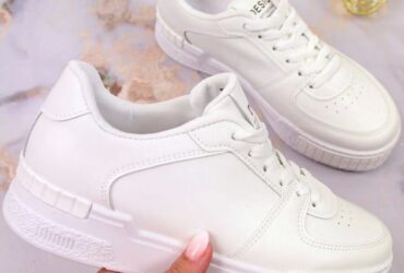 Vinceza W JAN130 white sports shoes