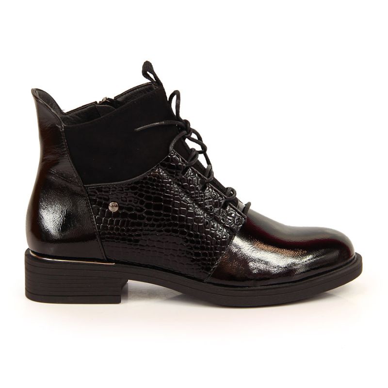 Lacquered boots Vinceza W JAN135 black