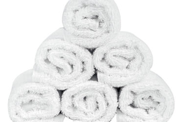 Πετσέτα Λαβέτα Ξενοδοχείου Smooth 500gsm plain 100% Cotton 30×30 Λευκό Beauty Home