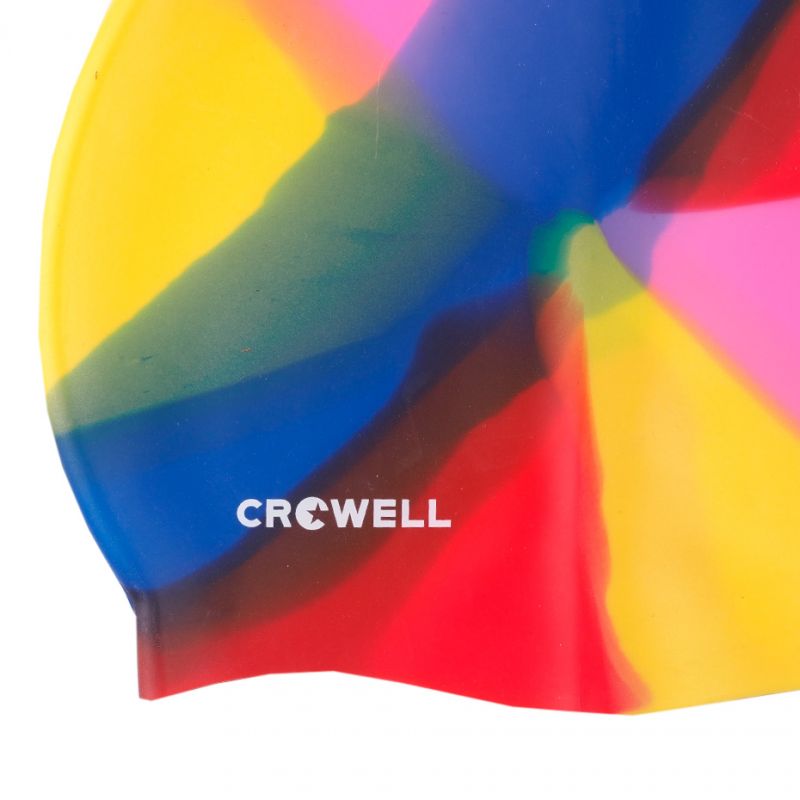 Crowell Multi-Flame-03 silicone swimming cap