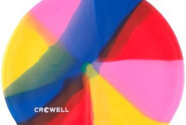 Crowell Multi-Flame-03 silicone swimming cap