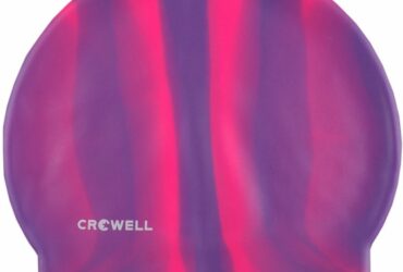 Crowell Multi-Flame-05 silicone swimming cap