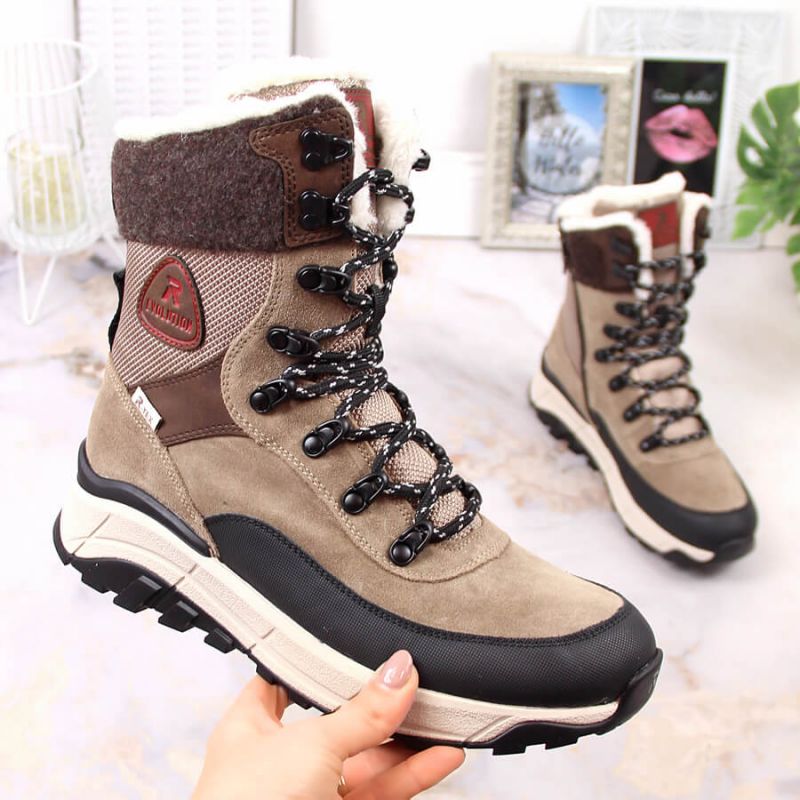 Rieker Revolution W RKR565 waterproof leather snow boots