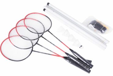 Allright badminton set 4 rackets + net