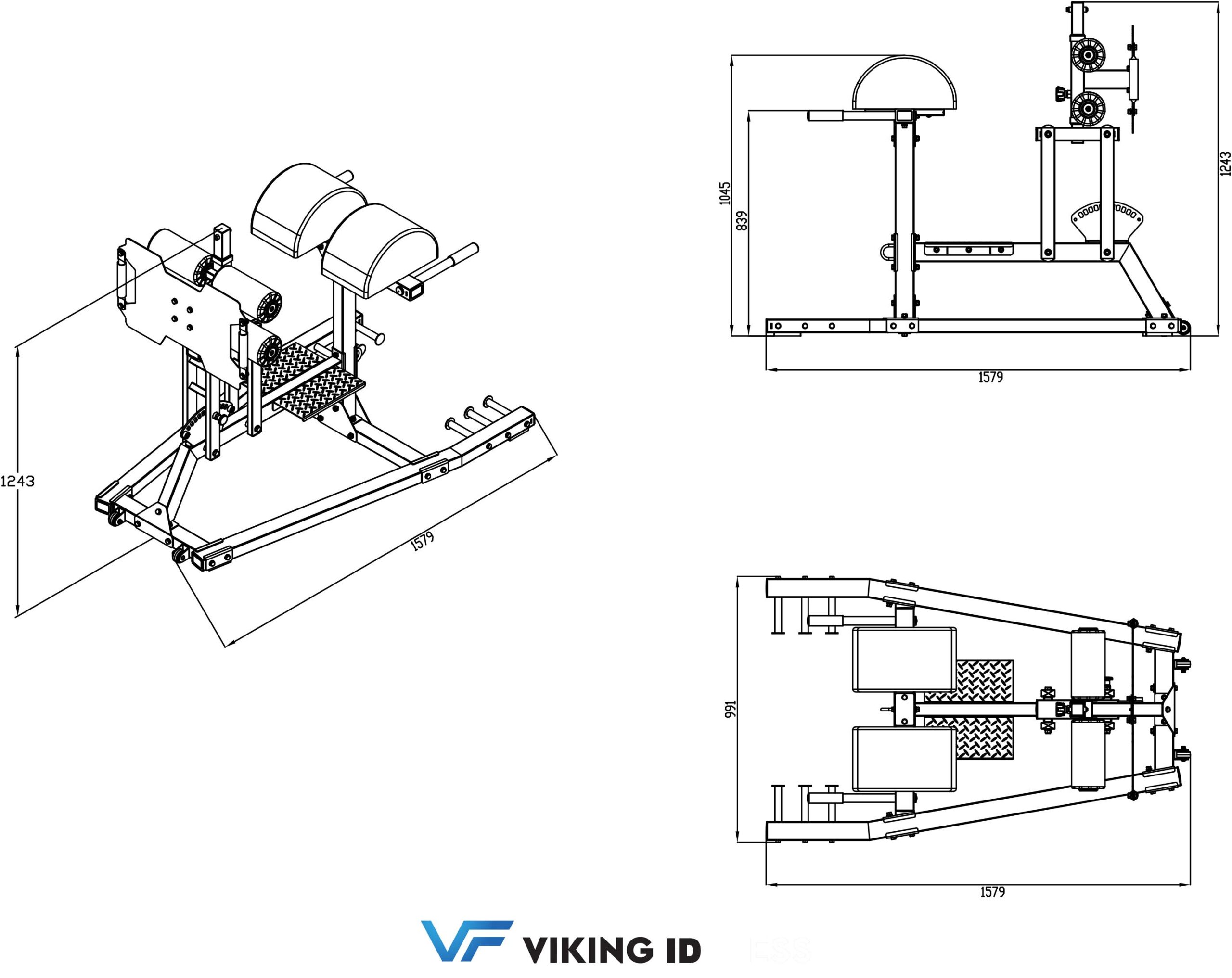 Viking RC-4 Πάγκος Ραχιαίων GHD