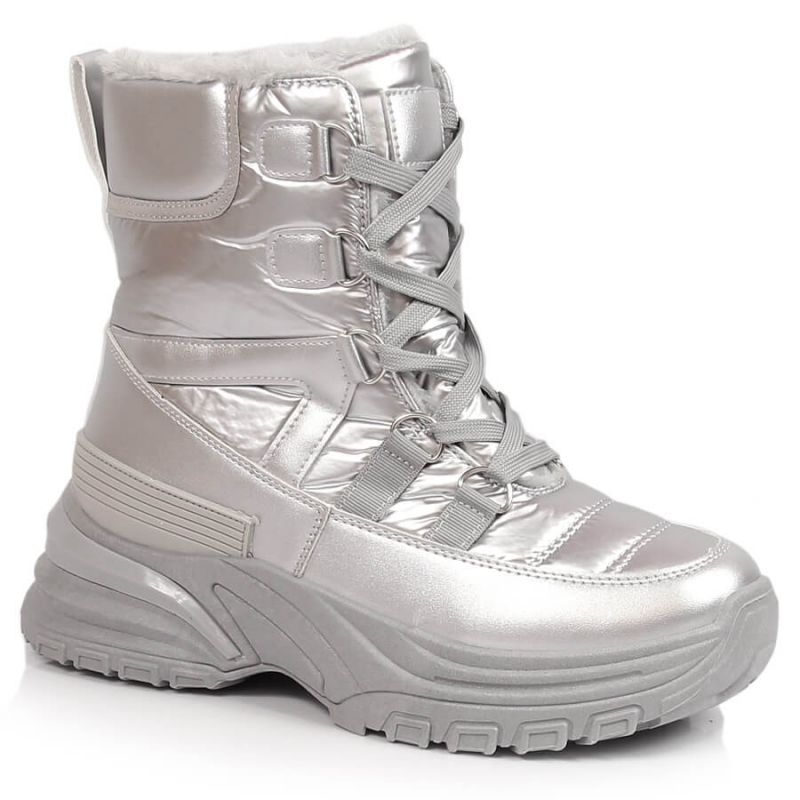 Lace-up metallic snow boots Potocki W WOL117B