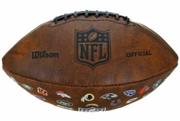 Wilson NFL Official Throwback 32 Team Logo Ball WTF1758XBNF32