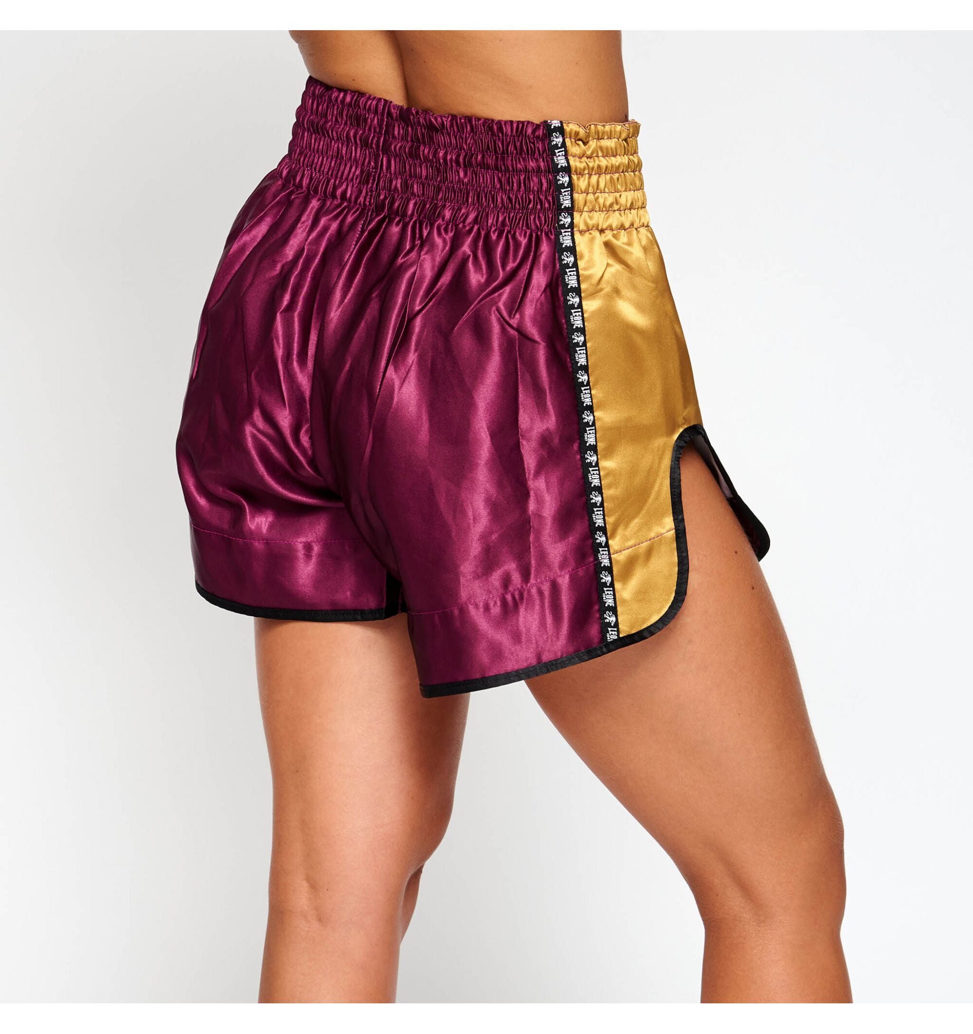Leone Training Thai Shorts AB760 – Violet/Gold