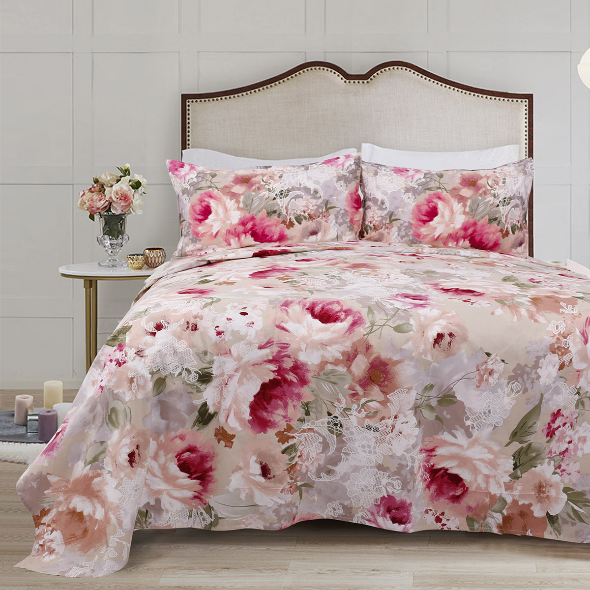 Σετ σεντόνια Cotton Brushed υπέρδιπλα Westin Art 12004 230×260 Εμπριμέ Beauty Home