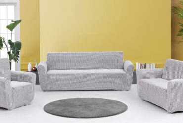 Ελαστικά καλύμματα καναπέ σετ 3τμχ Art 8600 Εκρού Beauty Home
