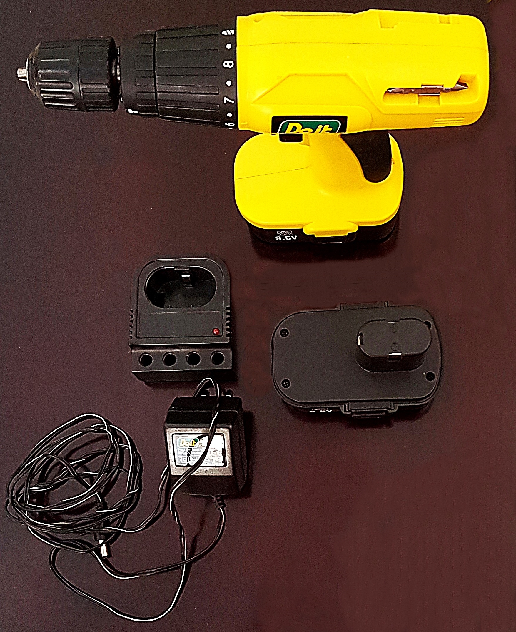 Δραπανοκατσάβιδο επαναφορτιζόμενο Μπαταρίας 9, 6 Volt