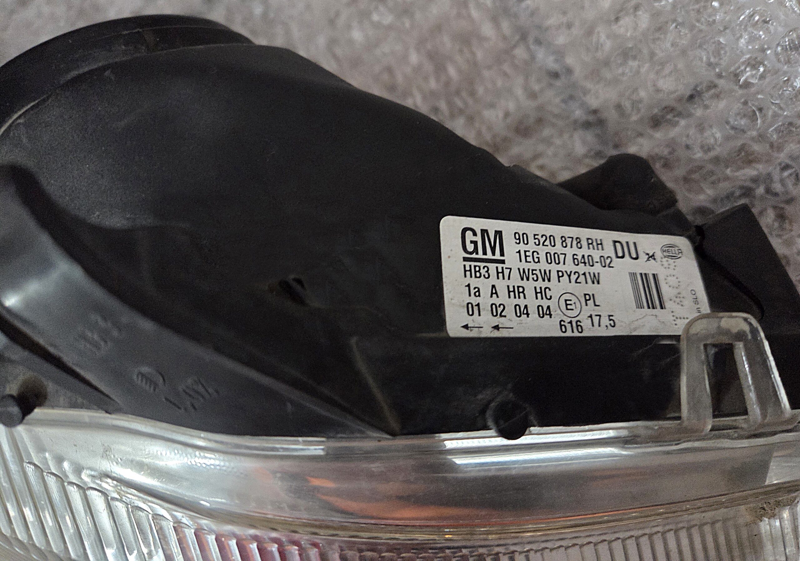 Μπροστινό γνήσιο δεξιό φανάρι για OPEL ASTRA